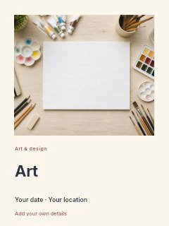 Art poster template · Gallery editorial
