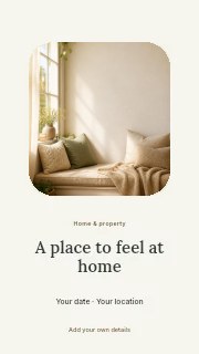 Home photo showcase instagram story template · Picture window