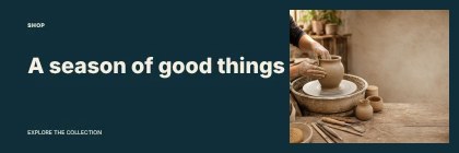 A season of good things · Minimal banner template
