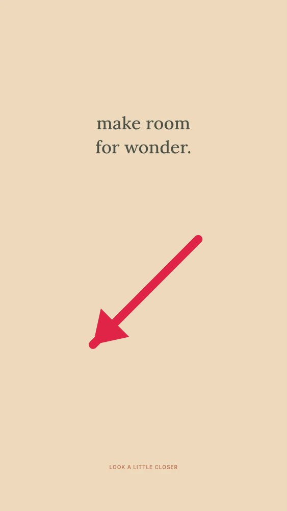 South-west straight arrow · solid head in Make room for wonder · Abstract wallpaper