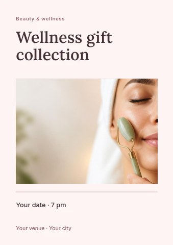Wellness gift collection flyer template