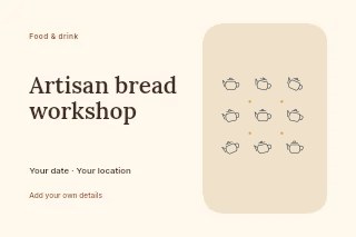 Tea pot · Scattered Pattern in Artisan bread workshop · Horizontal photo dialogue