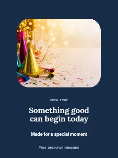 New Year possibility photo layout poster template · Picture window