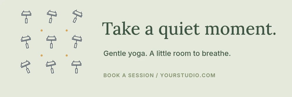 Beauty facial roller · Scattered Pattern in Take a quiet moment · Wellness banner