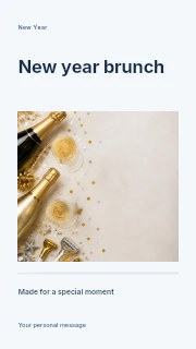New Year brunch instagram story template · Title & photograph