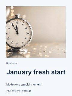 January fresh start invitation template · Gallery editorial