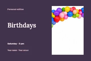 colorful balloon arch decoration in Birthdays · Horizontal photo dialogue