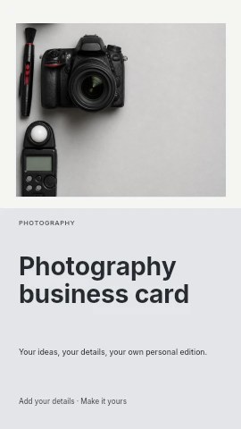 Photography business card instagram story template
