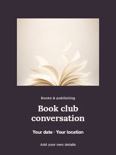 Open book with flying pages on light background in Book club conversation · Picture window
