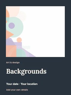 Abstract Geometric Shapes on White Background in Backgrounds · Gallery editorial
