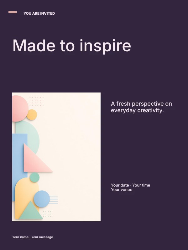 Creative photo showcase
