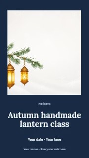 Autumn handmade lantern class instagram story template · Quiet photo gallery
