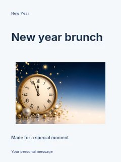 New Year brunch poster template · Modern programme