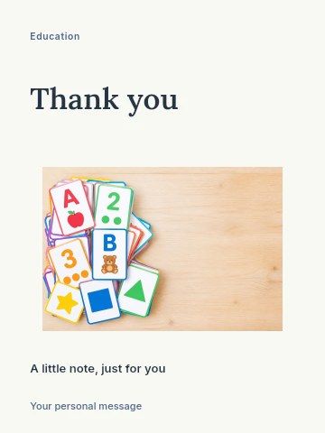 Language learning course greeting card template