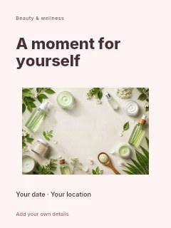 Wellness photo invitation template · Modern programme