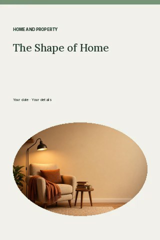 The Shape of Home · Architectural grid book cover template