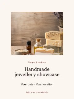 Handmade natural soap bars with lavender in Handmade jewellery showcase · Picture window