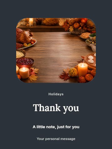 Winter cabin gathering greeting card template