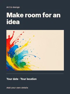 Abstract background photo design poster template · Title & photograph