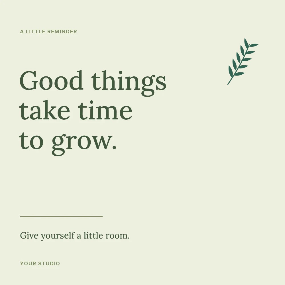 Willow foliage · arching arrangement with 5 leaf pairs in Room to grow · Botanical quote post