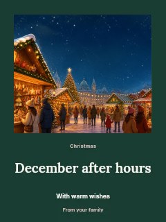 Christmas jazz evening photo layout poster template · Quiet photo gallery