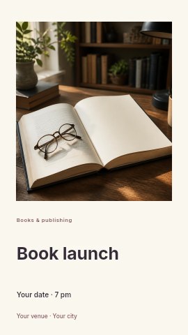 Book launch instagram story template