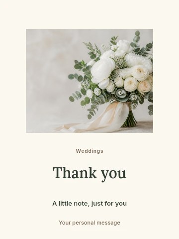 Autumn wedding reception greeting card template