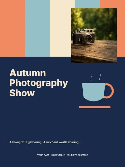 Autumn Photography Show · Spectrum poster template
