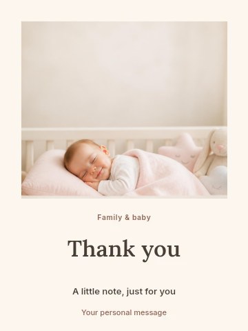 Baby shower greeting card template