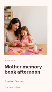 Mother memory book afternoon instagram story template · Gallery editorial