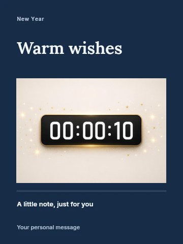 New Year community celebration greeting card template