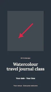 South-west straight arrow · solid head in Watercolour travel journal class instagram story · Picture window