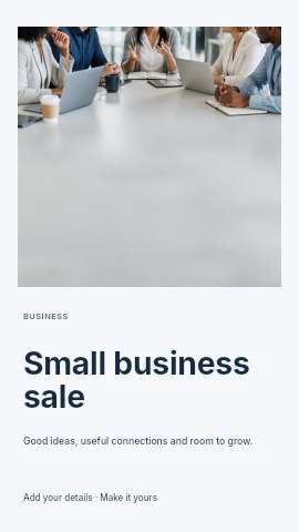 Small business sale instagram story template