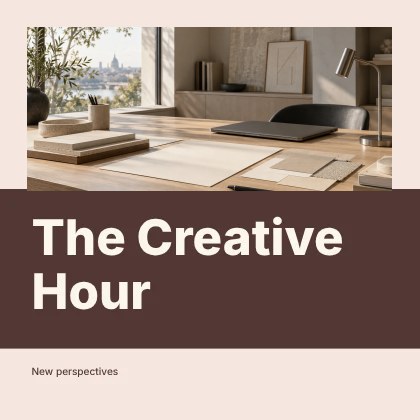The Creative Hour · Stencil podcast cover template