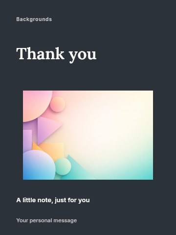 Soft Pastel Geometric Shapes Background in Minimal business announcement greeting card template