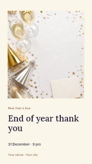 End of year thank you instagram story template · Gallery editorial