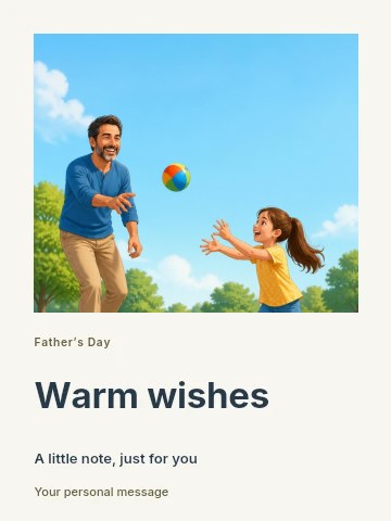 Father’s Day barbecue greeting card template