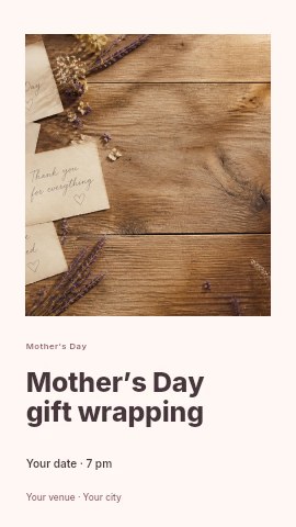 Mother’s Day gift wrapping instagram story template