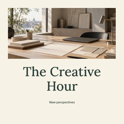 The Creative Hour · Classic podcast cover template