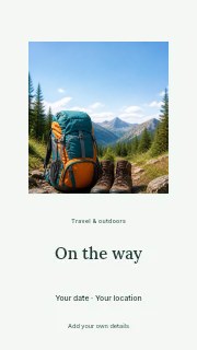 On the Way instagram story template · Picture window