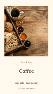 Rustic breakfast tray with bread and coffee in Morning ritual · Quiet photo gallery