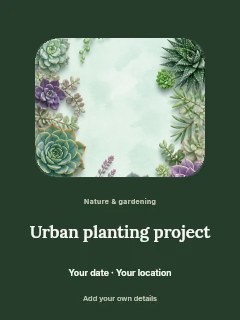 Succulent plant border frame on light background in Urban planting project · Picture window
