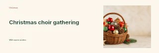 Christmas choir gathering banner template · Horizontal photo dialogue