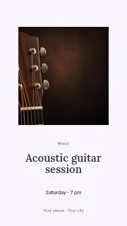 acoustic guitar headstock close-up in Acoustic guitar session · Picture window