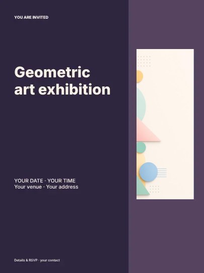 Geometric art exhibition · Editorial