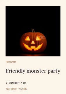 Friendly monster party flyer template · Gallery editorial