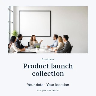 The New Collection social media post template · Quiet photo gallery
