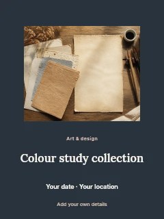 Colour study collection invitation template · Picture window