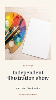 Independent illustration show · Quiet photo gallery