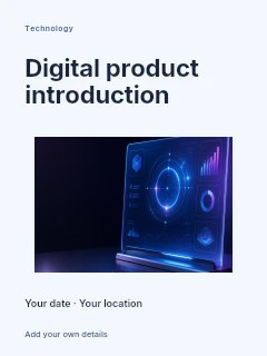 Futuristic transparent display with keyboard and pen in Digital product introduction · Modern programme